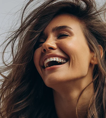 Close Up Of Woman Smiling