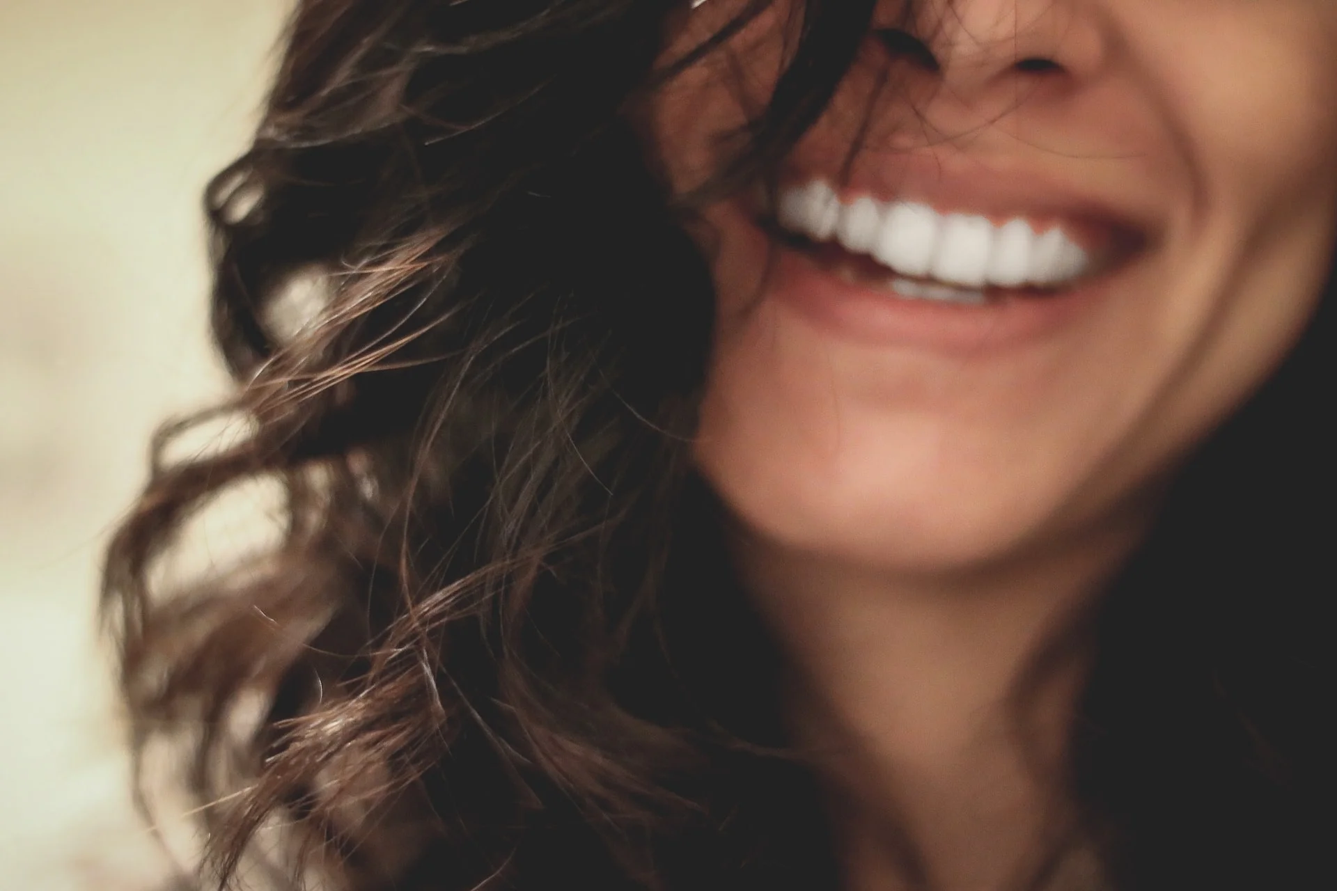 Close Up Of Woman Smiling